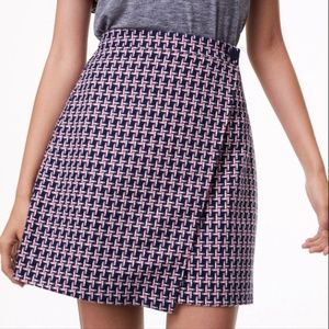 Loft Geo Jacquard Wrap Skirt
